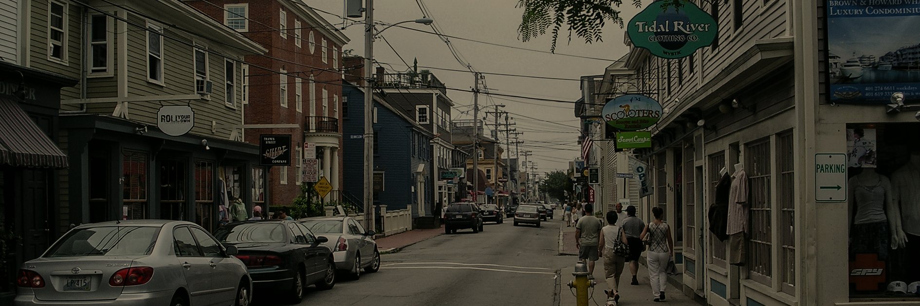Thames Street, the town of Newport