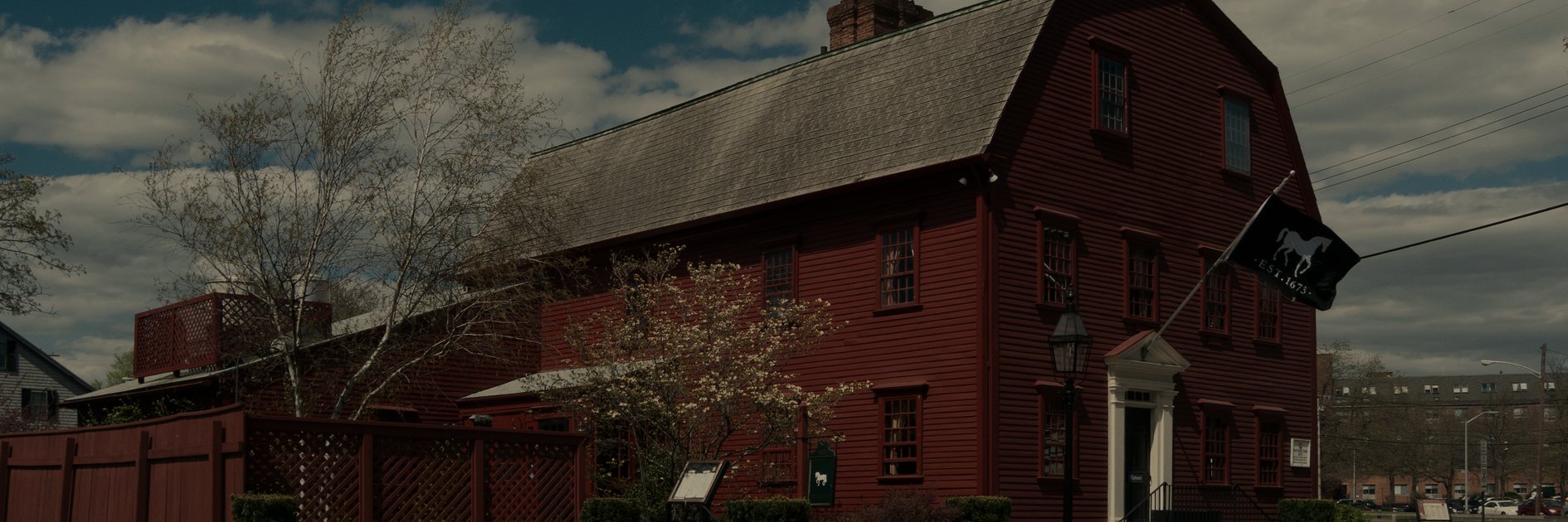 The White Horse Tavern, serving since 1673