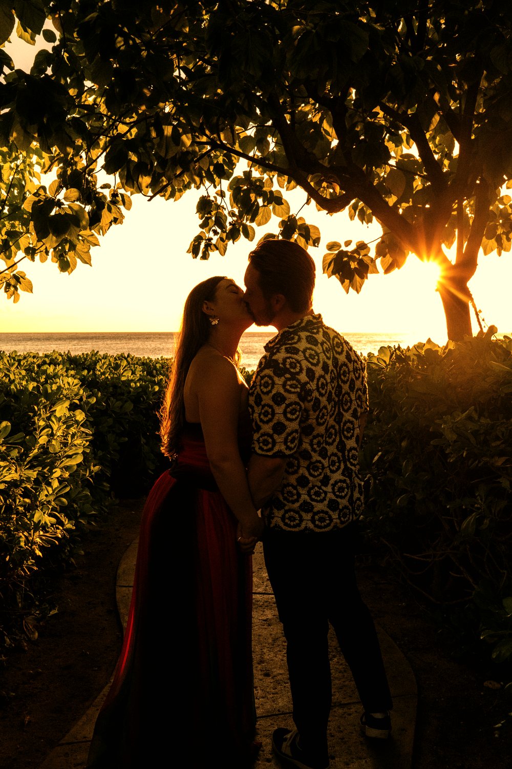 Maddie and Charles at sunset
